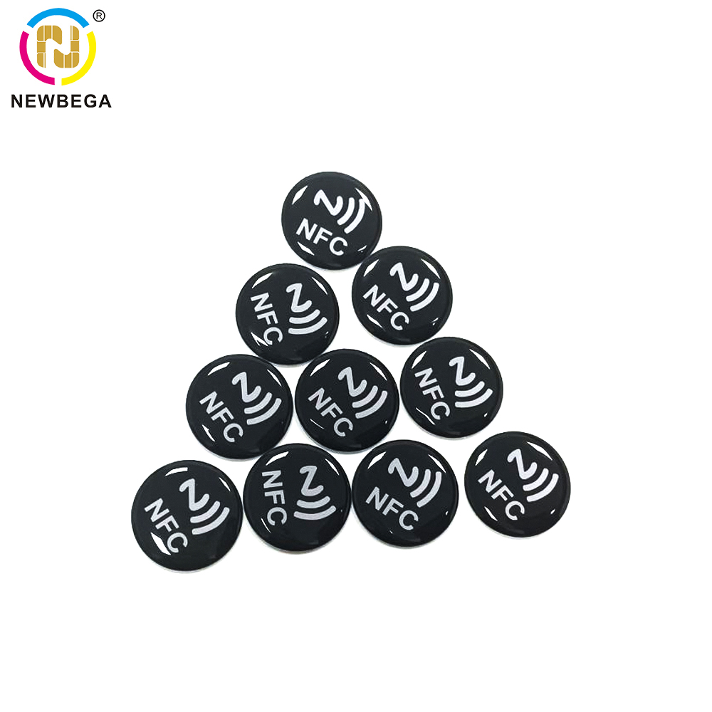 Nfc Tag Programmable - 13.56Mhz Black NFC 216 Epoxy Card