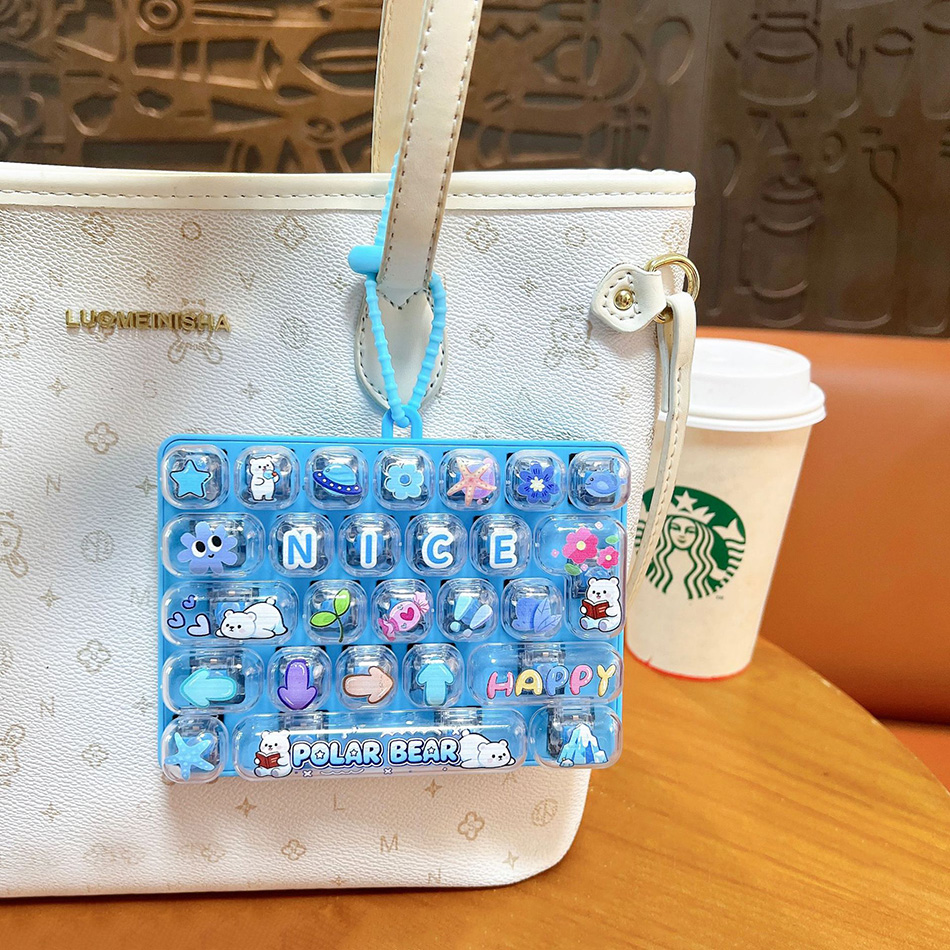 Electronics Gadgets Bag - Cute 26‑Key Mini Keyboard Fidget Toy