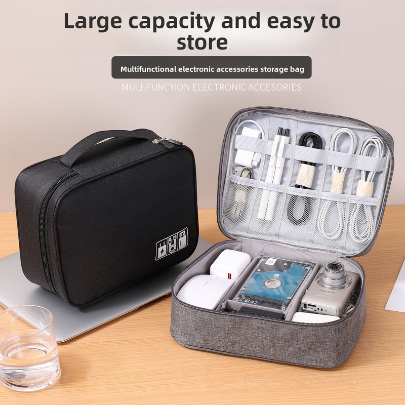 Electronics Gadgets Bag - Travel Electronic Storage Bag Multifunctional Layered