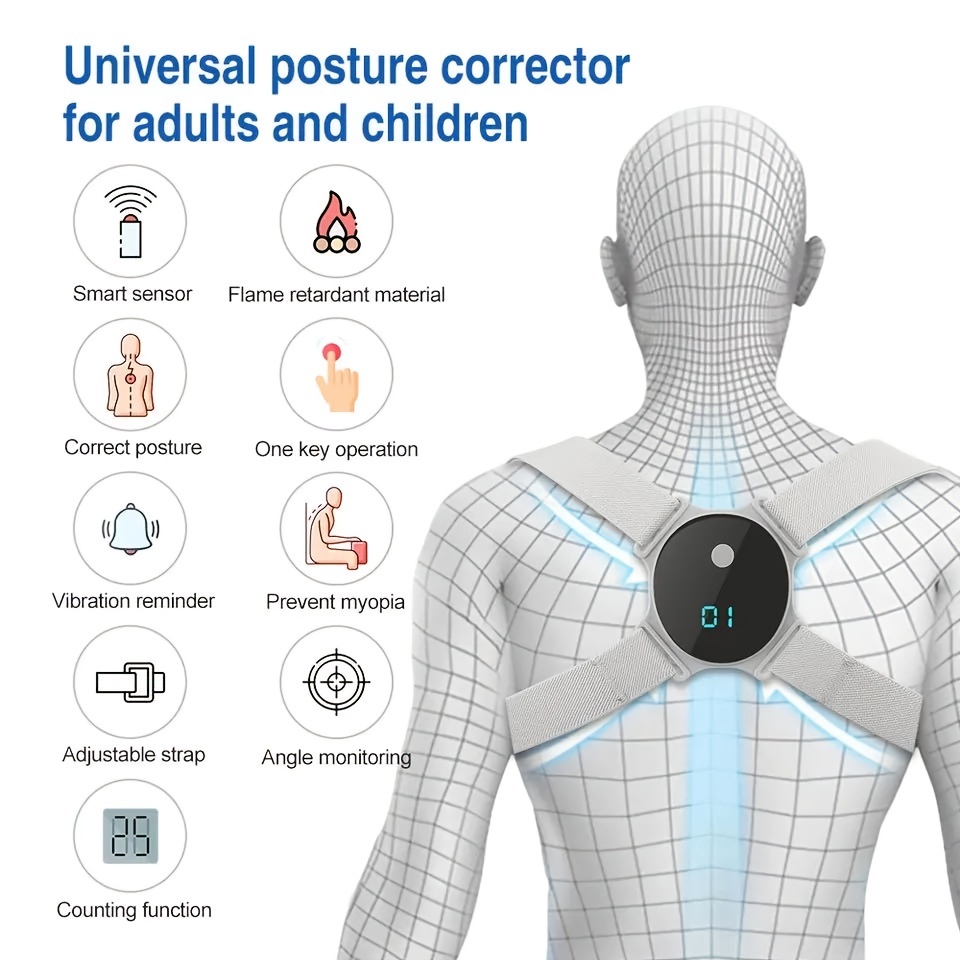USB Rechargeable Posture Corre - đánh giá và giá Smart Posture Sensor