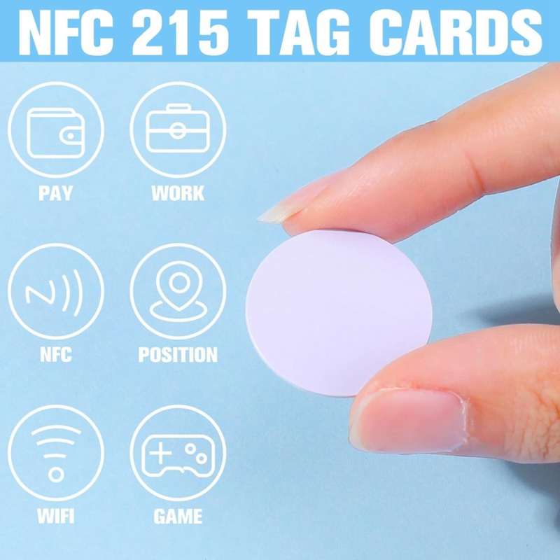 25mm NTAG215 NFC Adhesive Stic - đánh giá và giá Nfc Tag Programmable