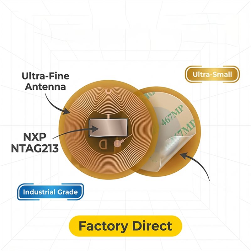 BAAE NFC Tag 6Mm Diameter NXP  - đánh giá và giá Nfc Tag Programmable
