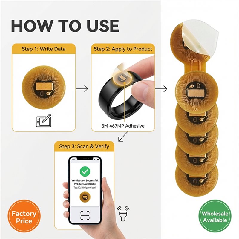 BAAE NFC Tag 6Mm Diameter NXP  - đánh giá và giá Nfc Tag Programmable